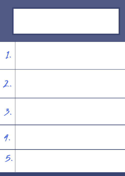 Events Schedule To Do List A6 template