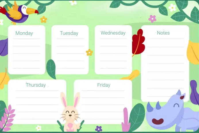 Events Week List Events Schedule Todo List Template | PosterMyWall
