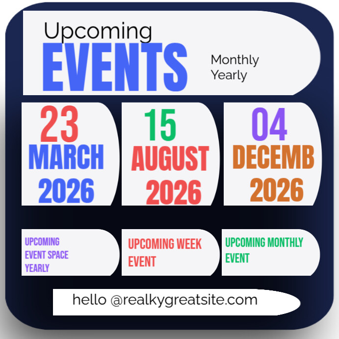 Copy of Events update upcoming events new events update | PosterMyWall