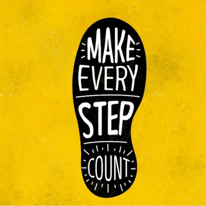 Every step counts Instagram Post template