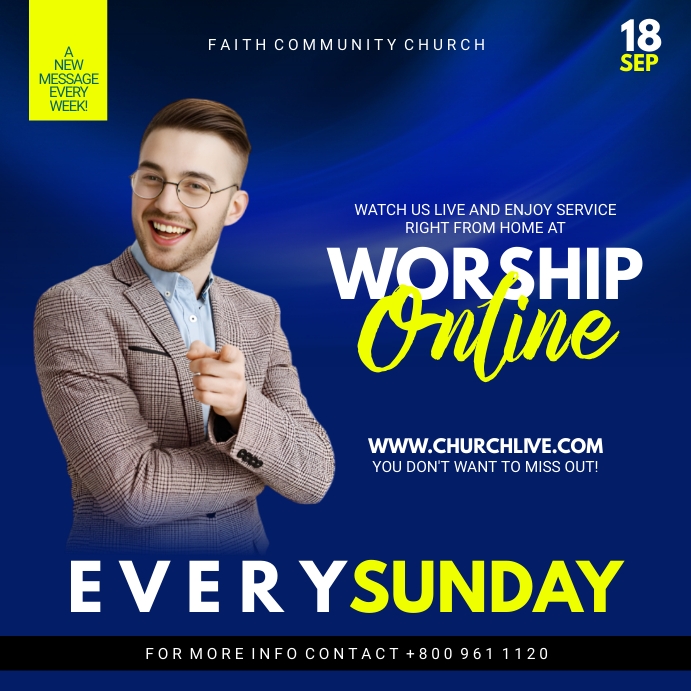 Every sunday instagram Template PosterMyWall