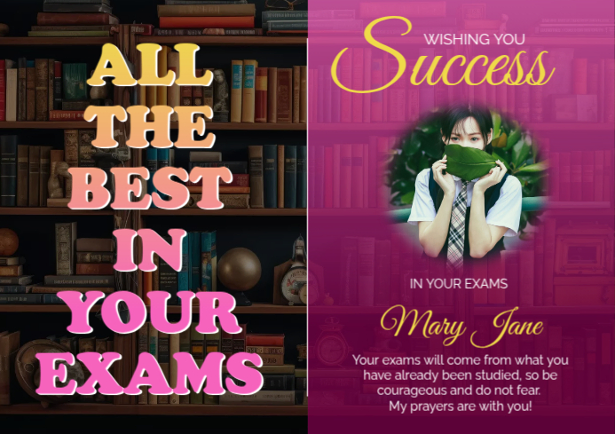 Exam Best Success Wishes Template | PosterMyWall
