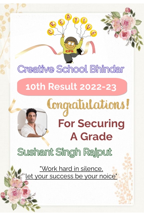 Exam Result Template | PosterMyWall