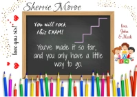 EXAM SUCCESS CARD A6 template