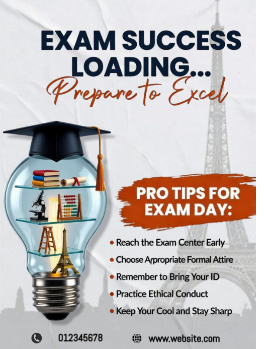 Exam Success Tips Flyer Template | PosterMyWall