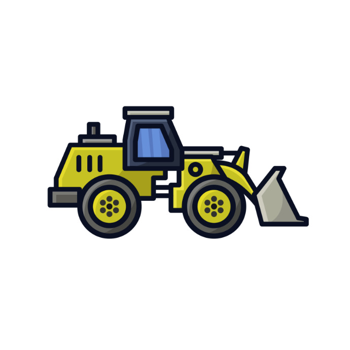 Excavator Logotipo template