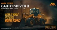 Excavator Sale Banner Facebook Shared Image template