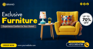Exclusive Brand Furniture Изображение, которым поделились на Facebook template