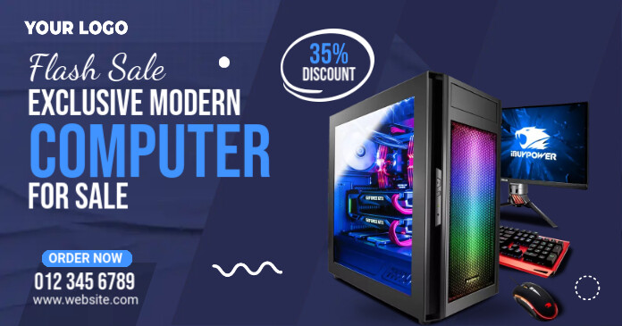 Exclusive Computer Sale Template | PosterMyWall