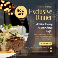 exclusive dinner template Square (1:1)