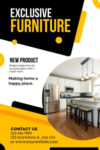 EXCLUSIVE FURNITURE Pinterest Graphic template