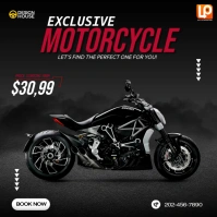 Exclusive Motorcycle Square (1:1) template