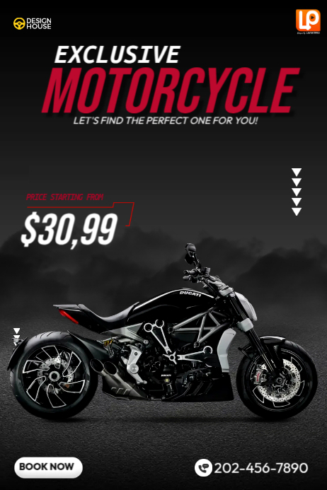 Copy of Exclusive Motorcycle Poster | PosterMyWall