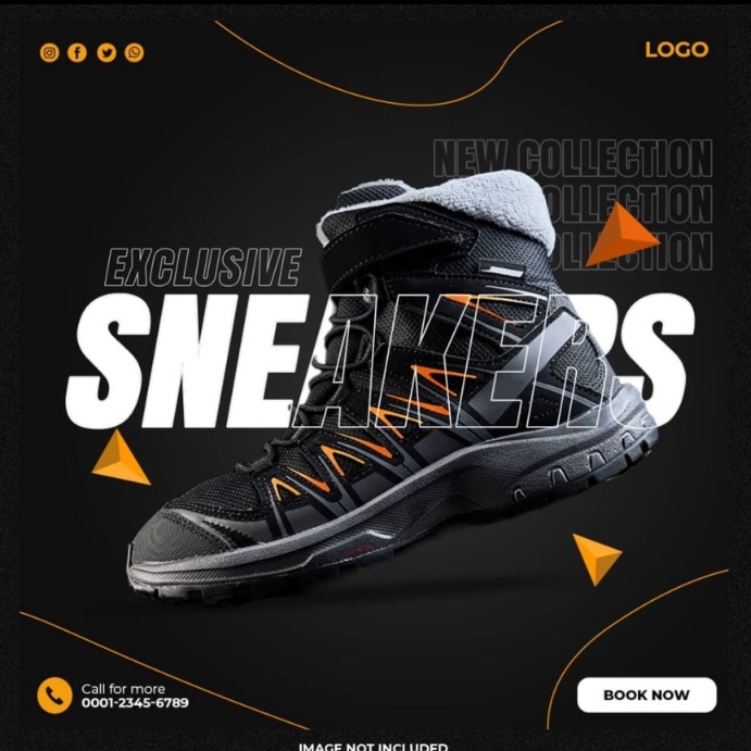 Exclusive Sneakers Template | PosterMyWall