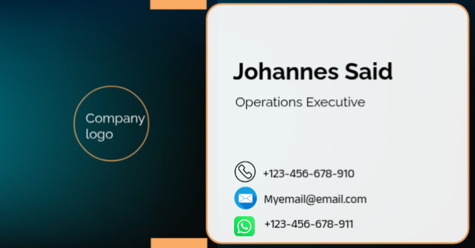 Executive Card Sample Executive Business Card Template | PosterMyWall