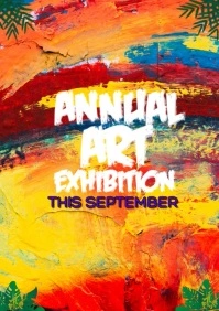 EXHIBITION FLYER A4 template