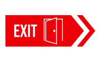 Exit Logo Etiqueta template