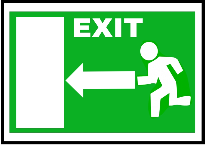 Exit Sign Template | PosterMyWall
