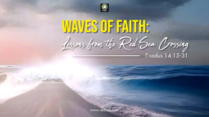 Exodus Crossing the Red Sea Sermon Title Digital na Display (16:9) template