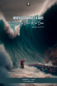 Exodus Sermon title Poster template