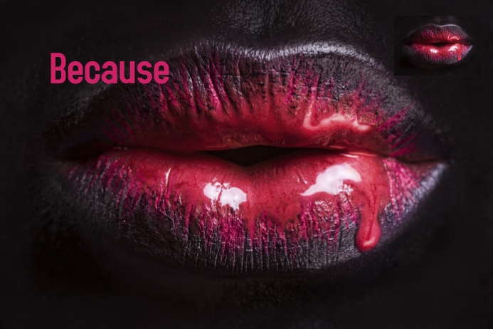 Exotic lips Poster template