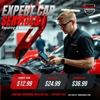 Expert Car Service Repair Instagram Post template