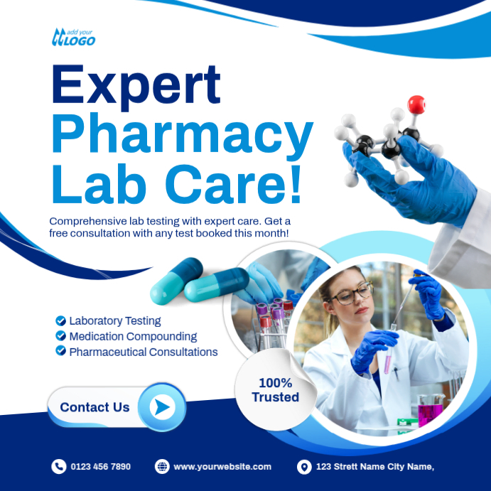 Copy of Expert Pharmacy Lab Care Instagram Post | PosterMyWall