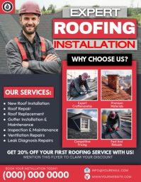 Expert Roofing Installation You Trust Flyer (US-Letter) template