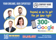 Experts Google Review Postcard template