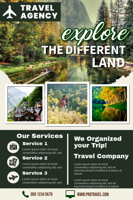 Copy of Explore Different Land | PosterMyWall