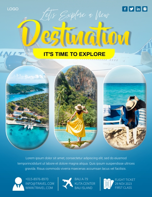 Explore Dream Destination Template | PosterMyWall