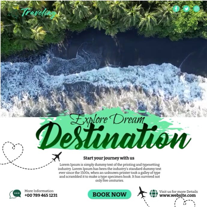 Explore Dream Destination Template | PosterMyWall
