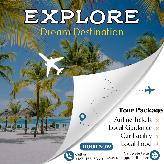 Explore Dream Destination Template | PosterMyWall