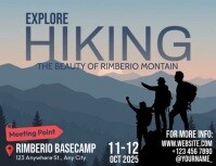 Explore Hiking Flyer (format US Letter) template