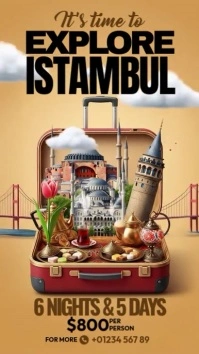 Explore istambul Instagram Story template