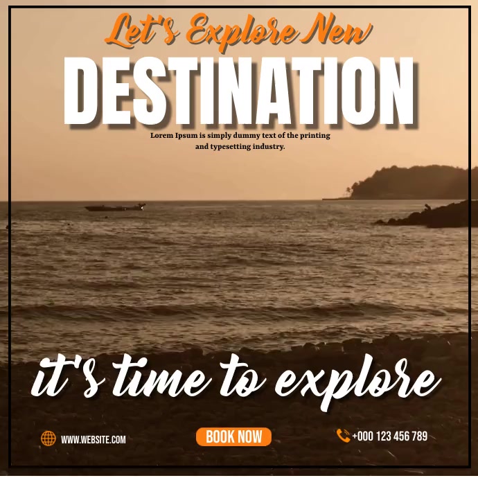 Plantilla de Explore New Destination | PosterMyWall