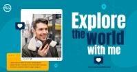 Explore The World Ads Imagen Compartida en Facebook template
