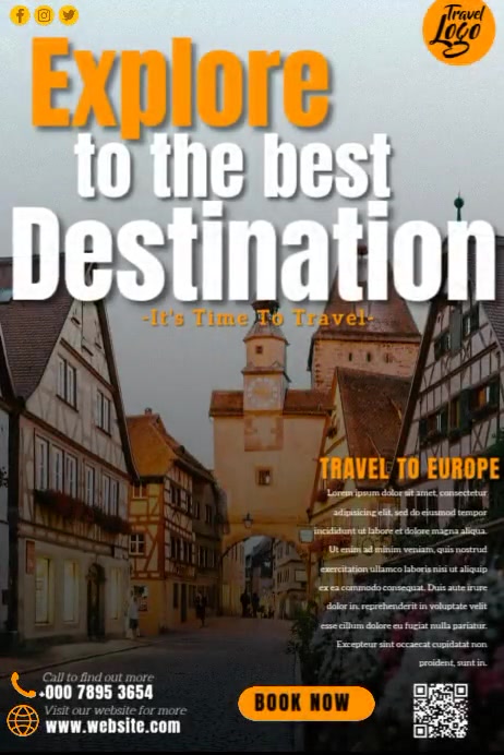 Explore To The Best Destination Template | PosterMyWall