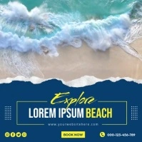 Explore Video Ads Beaches โพสต์บน Instagram template