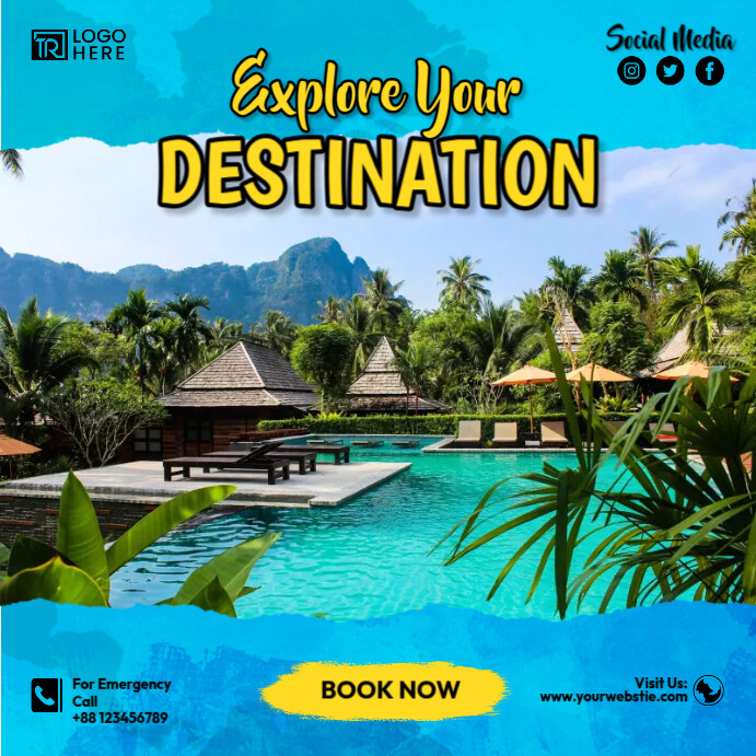 Explore Your Destination Template | PosterMyWall