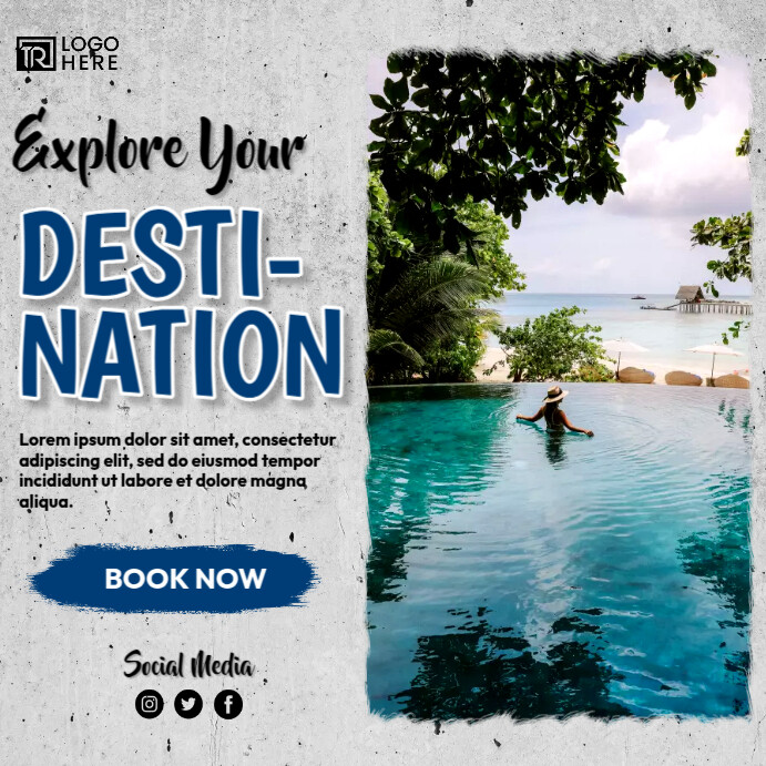 Explore Your Destination Templat | PosterMyWall