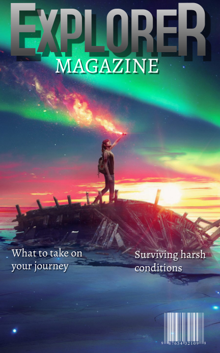 Explorer magazine Template | PosterMyWall