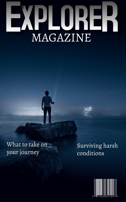 Explorer magazine Template | PosterMyWall