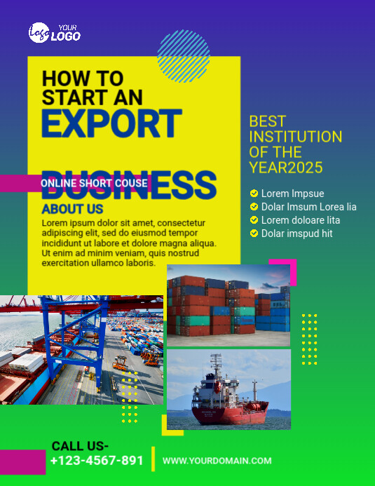 Export Business Template | PosterMyWall