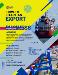 Brown Import And Export Flyers Template | PosterMyWall