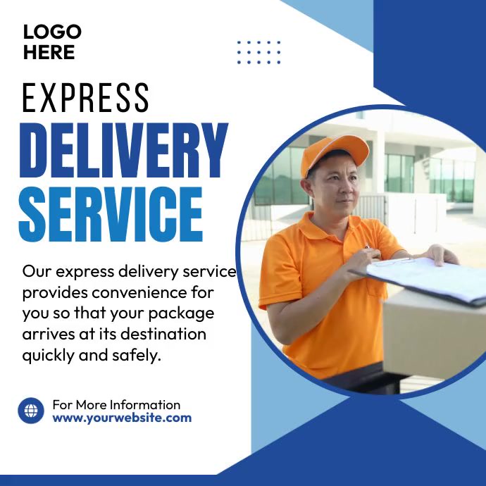 Express Delivery Service Template | PosterMyWall