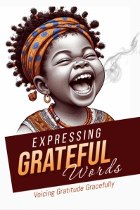 Expressing grateful words Plakat template