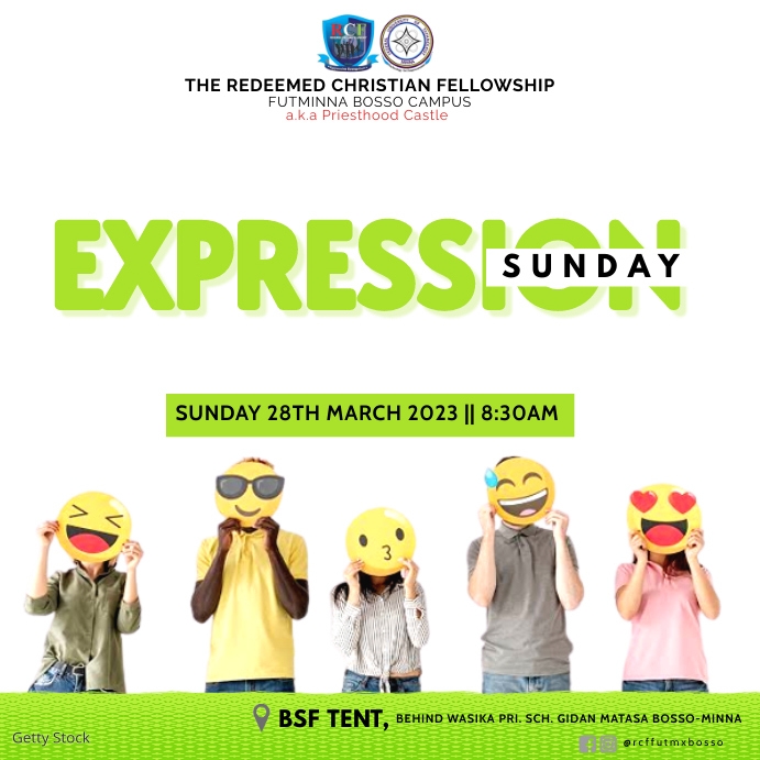 Modèle Expression Sunday | PosterMyWall