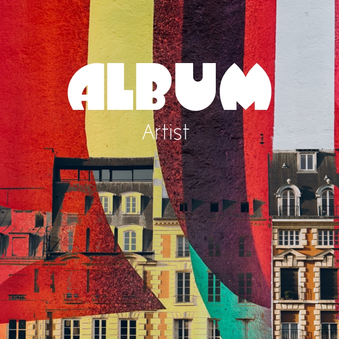 Expressive colorful Album Cover Art Template PosterMyWall