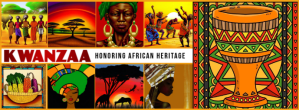 Exquisite Kwanzaa design template Copertina Facebook